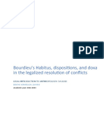 Bourdieu's Habitus, Dispositions, and Doxa in The Legalized Resolution of Conflicts