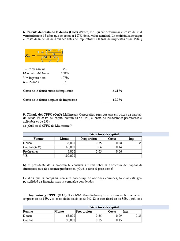 Acciones Ordinarias Las Acciones Cotizacion Accion Total