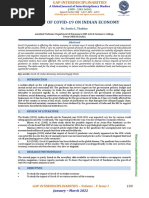 (130-133) Impact of Covid-19 On Indian Economy