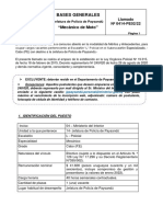 Llamado Abierto de Méritos y Antecedentes para MECÁNICO de MOTO en La Jefatura de Policía de Paysandú