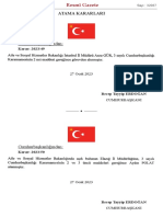 Resmî Gazete: Cumhurbaşkanlığından