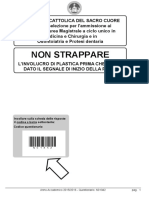 Non Strappare: Incollare Sulla Scheda Delle Risposte Il Codice A Barre Sottostante