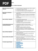 Critical Thinking As A Form of Reasoning