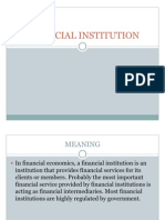 FINANCIAL INSTITUTION REGULATORS