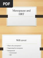 Menopause and HRT