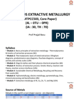 1 NF EXTRACTIVE METALLURGY - Introduction