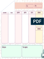 Planner Semanal Ilustrado Simples Tons Pastéis