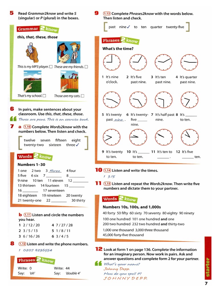Real Life Elementary Students Book 7 | PDF