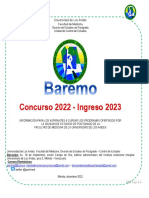 Baremo ENERO Clinico Quirurgico 2023
