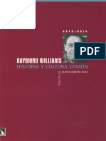 Raymond Williams - Historia y Cultura Común