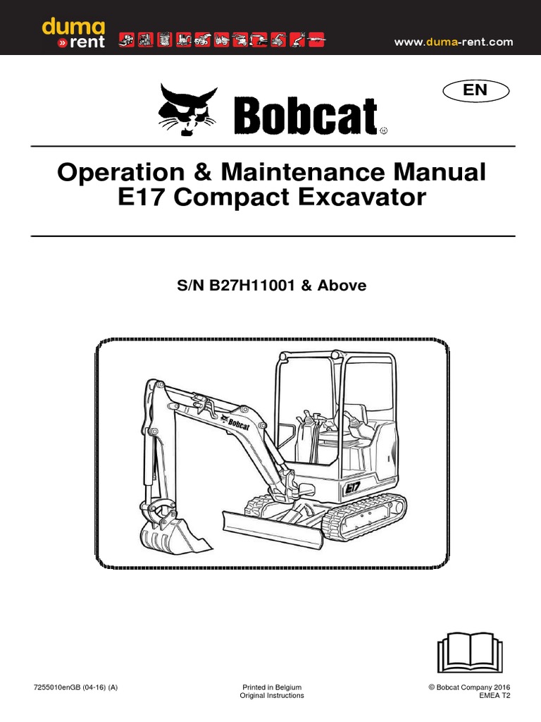 Bobcat E17 | PDF | Manufactured Goods