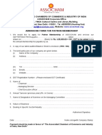 Patron Membership - Application Form & Advantages