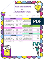 Dosificación de Letras y Números