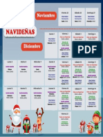Calendario Actividades Por Navidad 2022