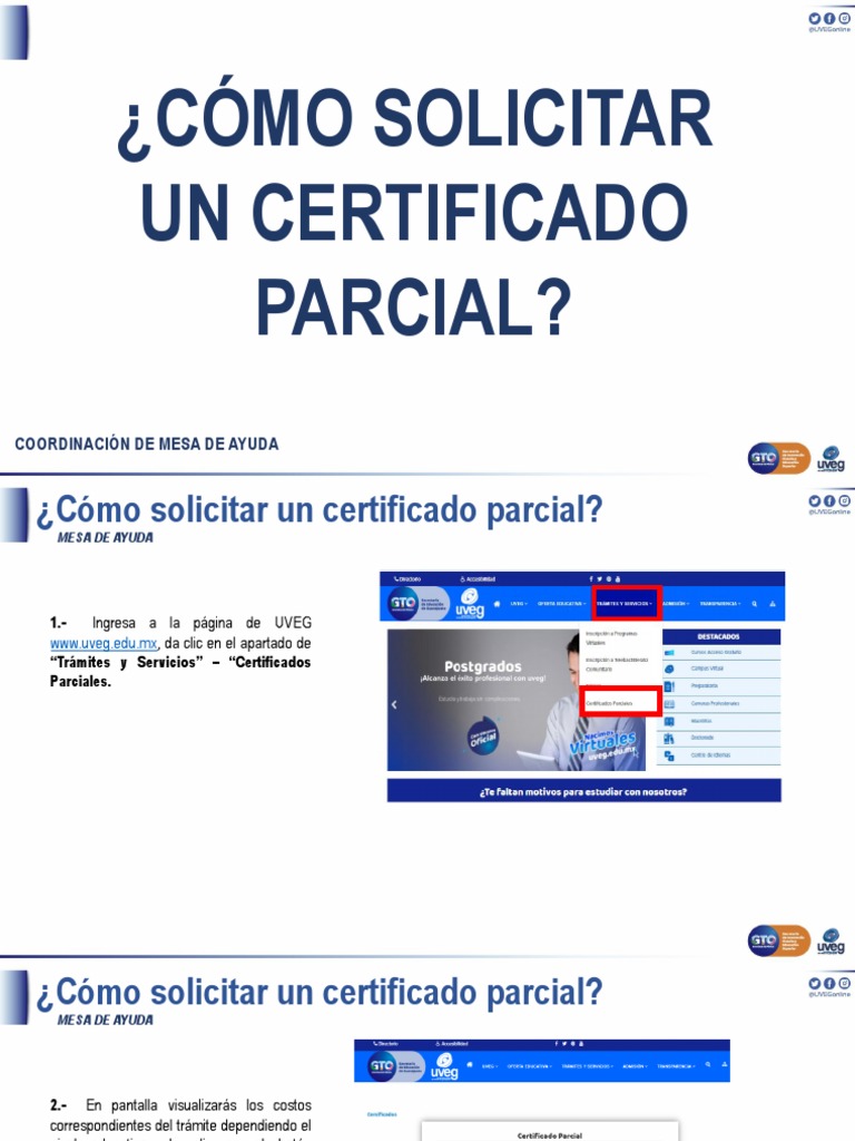 Solicitud de Certificado Parcial UVEG | PDF | Informática | Software