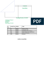 ELT619 - Teaching Practice Sample Solution Assignment - 3