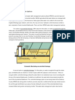 Water Table Management Options