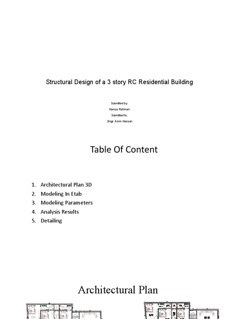 RC Residential Building Design | PDF