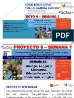 Unidad Educativa "José Antonio García Cando": Proyecto 6 - Semana 1