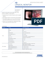 27-Inch Full HD Widescreen Surgical Monitor: Specifications Sheet