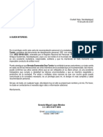 Carta pendiente para firmar