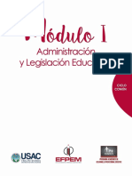 Módulo I Administración y Legislación Educativa Subrayada