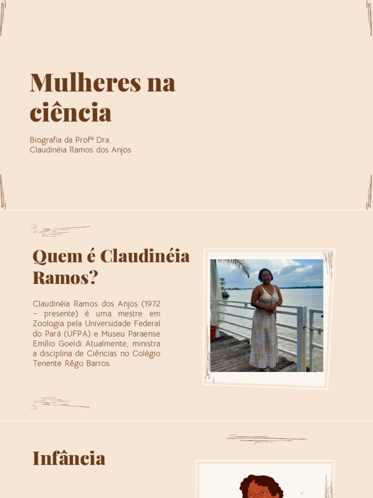 Biografia da Profª Dra. Claudinéia Ramos | PDF | Science
