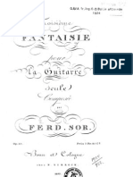 Fernando Sor, op.10 - Troisième fantaisie