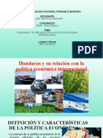 Honduras y Su Relación Con La Política Económica (Autoguardado)