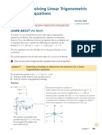 7.5 Solving Linear Trigonometric Equations