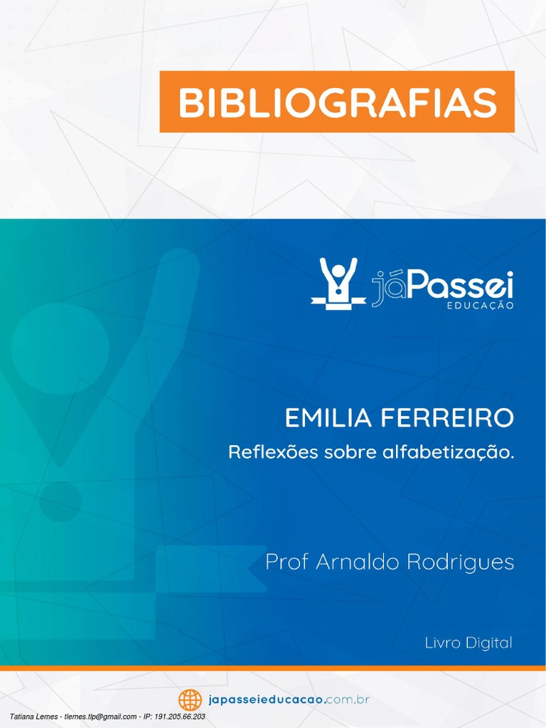 Livro Digital - Emilia Ferreiro - Reflexões Sobre Alfabetização | PDF ...