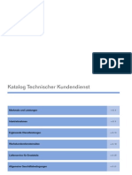 Katalog Technischer Kundendienst