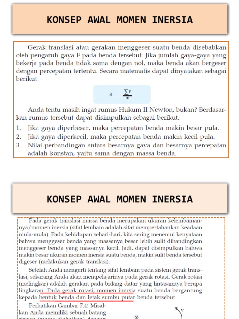 Momen Inersia | PDF