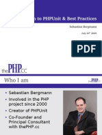 Introduction To Phpunit & Best Practices: Sebastian Bergmann