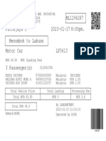 ML1296287 Putrajaya 1 2023-01-27 8:00pm. Menumbok To Labuan Motor Car LF5613