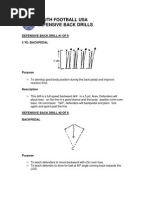 Defensive Back Drills