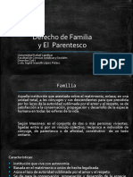 Derecho de Familia y El Parentesco