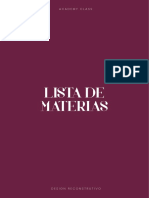 Lista de Materiais