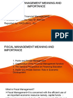 Fiscal Management Meaning and Importance