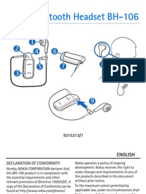 Nokia Headset BH-106 | PDF