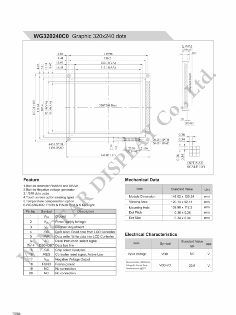 Winstar Display Co., Ltd Overview | PDF