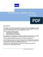 Workforce Ability Test Solution Guide