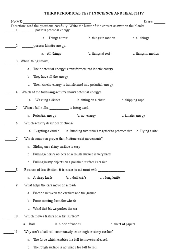 3rd Periodical Test For Grade 4 B | PDF
