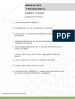 Cuestionario Sobre Metabolitos Secundarios, Corregido