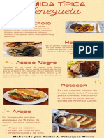 Infografia Comida Tipica Venezolana