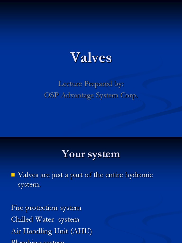 Valves PDF Valve Pipe (Fluid Conveyance)