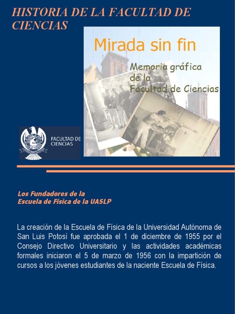Historia de la Facultad de Ciencias UASLP | PDF | Física | Ciencias fisicas