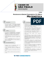 Prova de professor de matemática da rede municipal de São Paulo