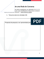 Roda de conversa sobre bem-estar na sala de aula