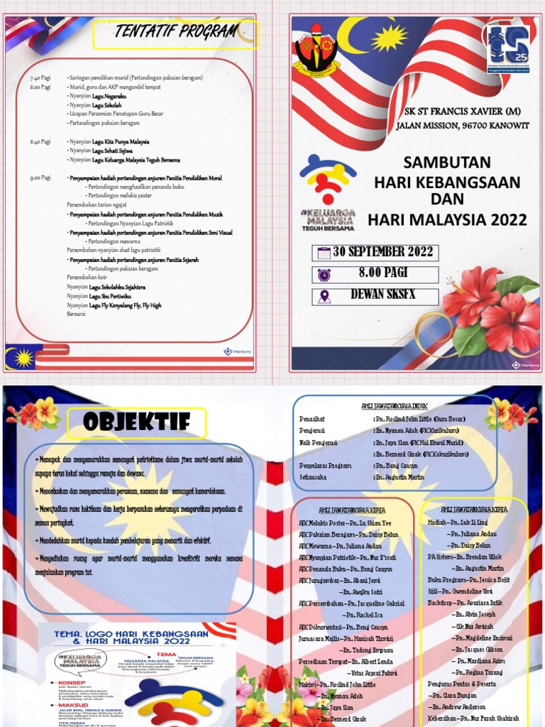 Buku Program Sambutan Hari Kebangsaan Dan Hari Malaysia 2022 | PDF